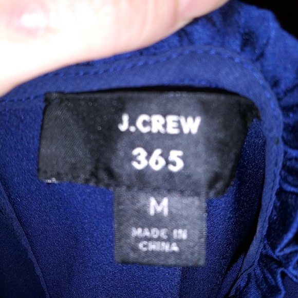 J.CREW 365 SLEEVLESS RUFFLE BLOUSE - Picture 4 of 8